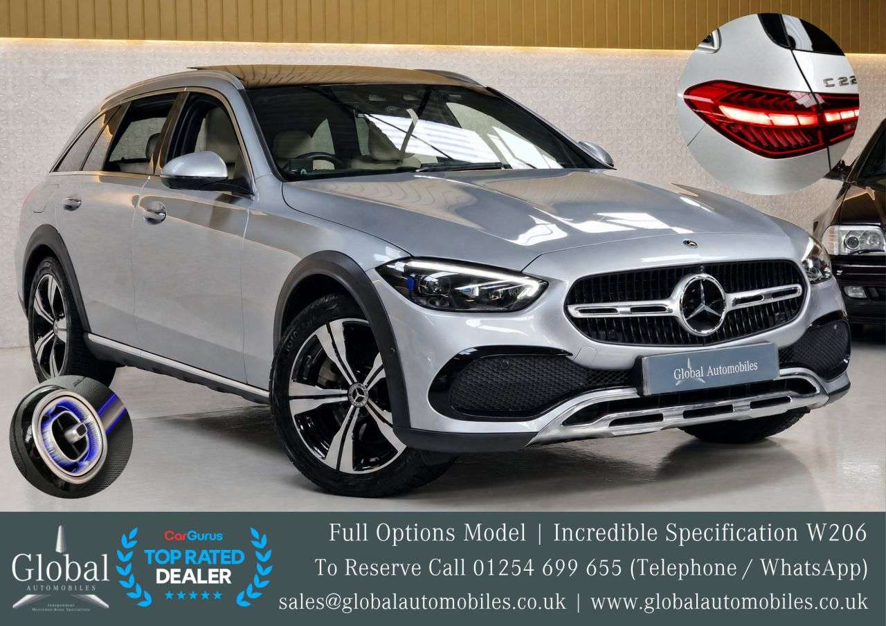 A 2022 MERCEDES-BENZ C CLASS 2.0 C220dh MHEV Premium Plus All-Terrain Estate 5dr Diesel Hybrid G-Tronic+ A 2022 MERCEDES-BENZ C CLASS 2.0 C220dh MHEV Premium Plus All-Terrain Estate 5dr Diesel Hybrid G-Tronic+