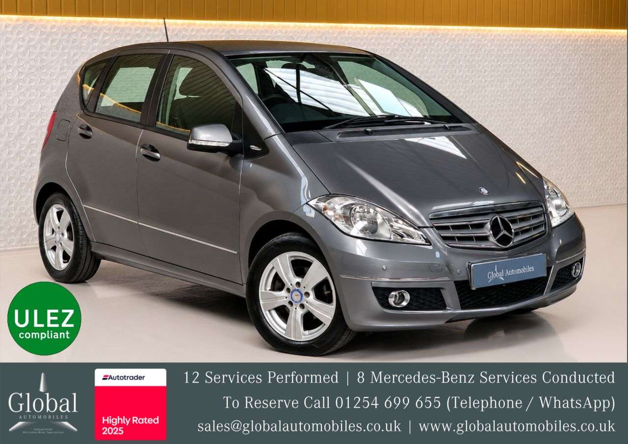 A 2012 MERCEDES-BENZ A-CLASS 1.5 A160 Avantgarde SE Hatchback 5dr Petrol CVT (164 g/km, 95 bhp) LADY OWN A 2012 MERCEDES-BENZ A-CLASS 1.5 A160 Avantgarde SE Hatchback 5dr Petrol CVT (164 g/km, 95 bhp) LADY OWN