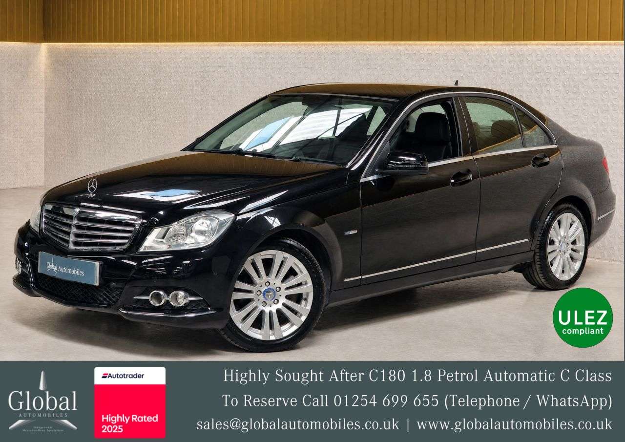 A 2012 MERCEDES-BENZ C-CLASS 1.8 C180 BlueEfficiency Elegance Saloon 4dr Petrol G-Tronic+ Euro 5 (s/s) ( A 2012 MERCEDES-BENZ C-CLASS 1.8 C180 BlueEfficiency Elegance Saloon 4dr Petrol G-Tronic+ Euro 5 (s/s) (