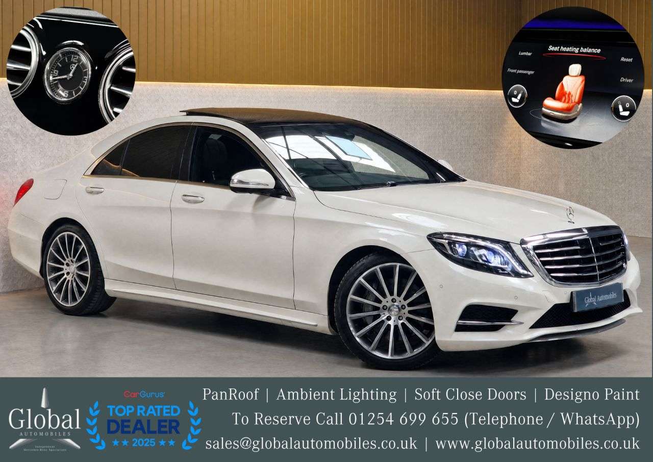 A 2015 MERCEDES-BENZ S-CLASS 3.0 S350d V6 AMG Line Saloon 4dr Diesel G-Tronic+ Euro 6 (s/s) (258 ps) PAN A 2015 MERCEDES-BENZ S-CLASS 3.0 S350d V6 AMG Line Saloon 4dr Diesel G-Tronic+ Euro 6 (s/s) (258 ps) PAN