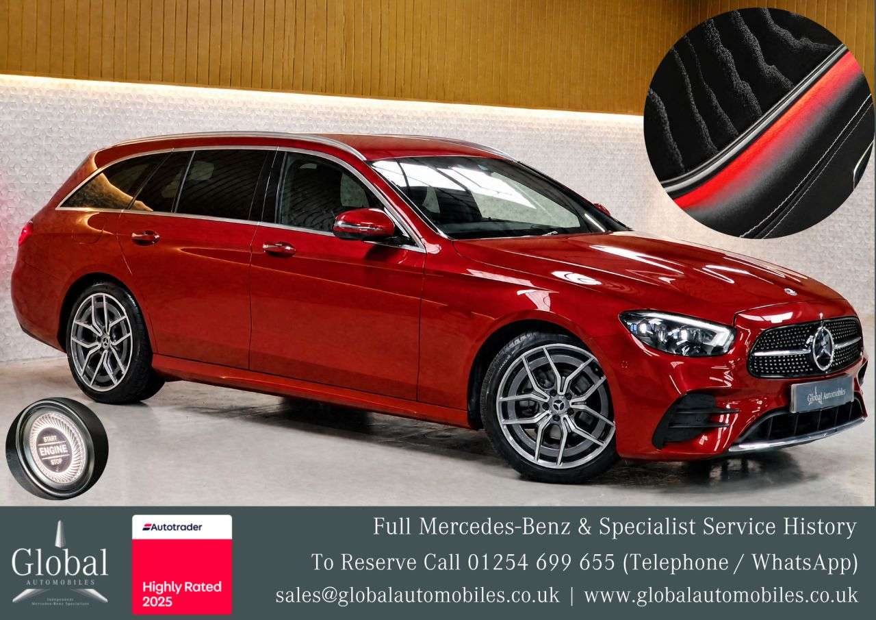 A 2021 MERCEDES-BENZ E-CLASS 2.0 E220d AMG Line Edition (Premium) Estate 5dr Diesel G-Tronic+ Euro 6 (s/ A 2021 MERCEDES-BENZ E-CLASS 2.0 E220d AMG Line Edition (Premium) Estate 5dr Diesel G-Tronic+ Euro 6 (s/