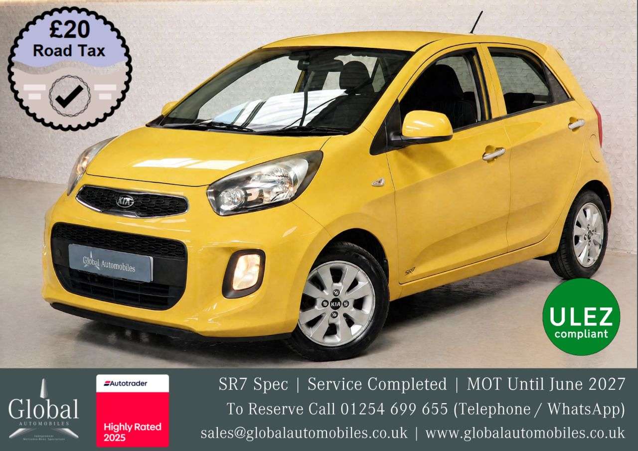 A 2016 KIA PICANTO 1.0 SR7 Hatchback 5dr Petrol Manual Euro 5 (68 bhp) LOW MILEAGE | 8 SERVICE A 2016 KIA PICANTO 1.0 SR7 Hatchback 5dr Petrol Manual Euro 5 (68 bhp) LOW MILEAGE | 8 SERVICE