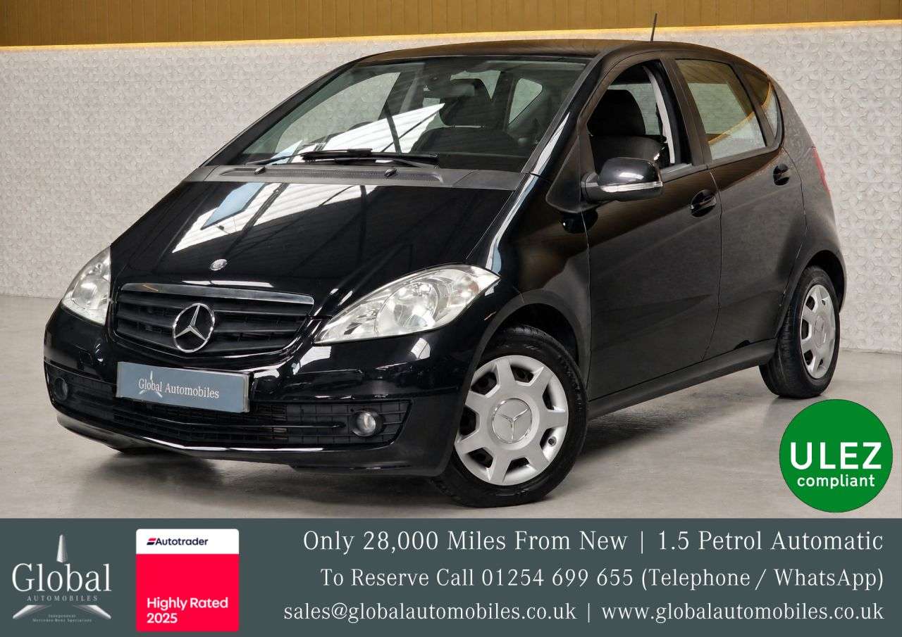 A 2010 MERCEDES-BENZ A CLASS 1.5 A160 Classic SE Hatchback 5dr Petrol CVT (157 g/km, 95 bhp) MEGA LOW MI A 2010 MERCEDES-BENZ A CLASS 1.5 A160 Classic SE Hatchback 5dr Petrol CVT (157 g/km, 95 bhp) MEGA LOW MI
