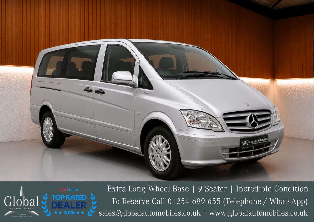 A 2013 MERCEDES-BENZ VITO 2.1 113 CDi BlueEFFICIENCY Traveliner Minibus 5dr Diesel Manual L1 (182 g/k A 2013 MERCEDES-BENZ VITO 2.1 113 CDi BlueEFFICIENCY Traveliner Minibus 5dr Diesel Manual L1 (182 g/k