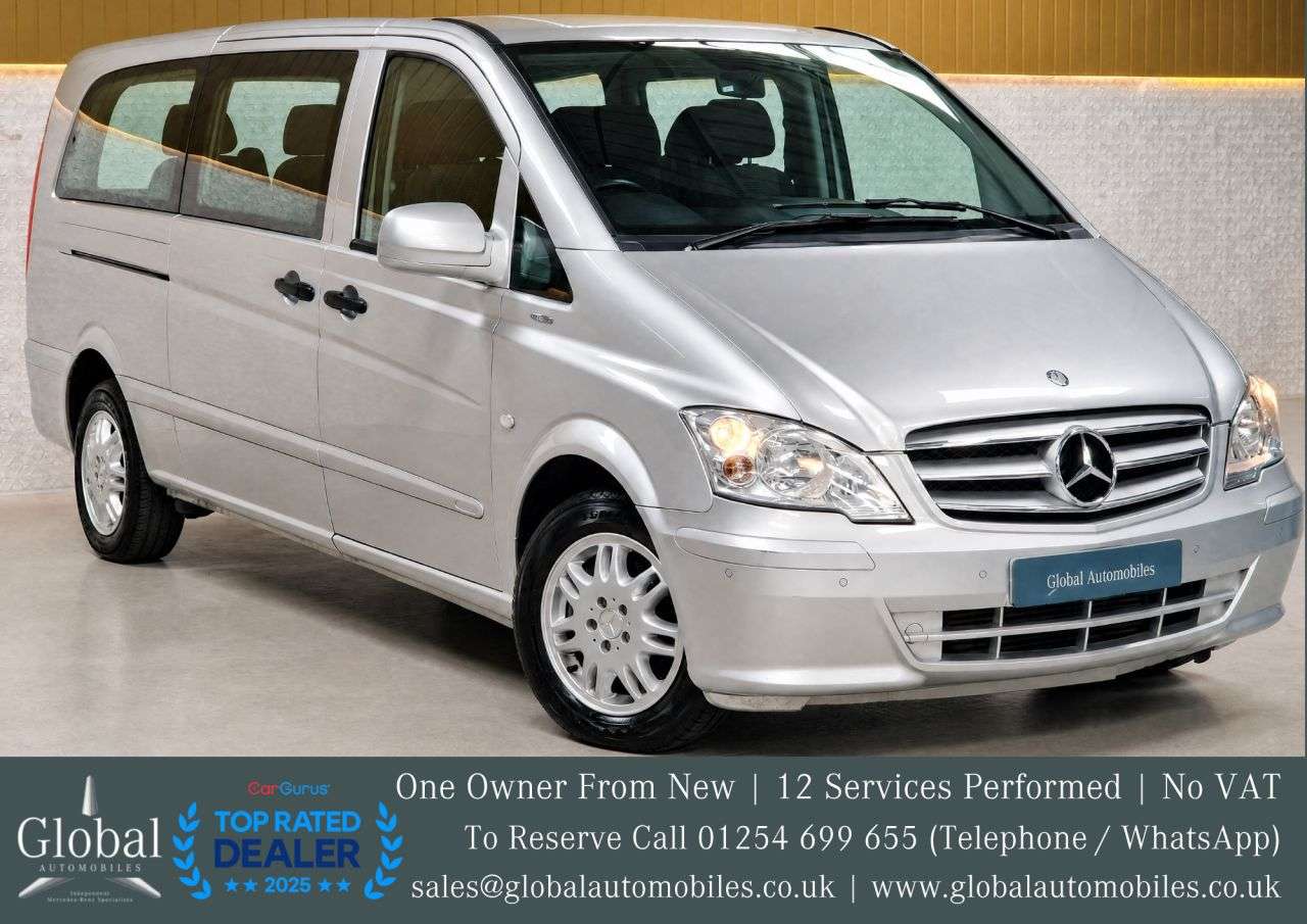 A 2013 MERCEDES-BENZ VITO 2.1 113 CDi BlueEFFICIENCY Traveliner Minibus 5dr Diesel Manual L1 (182 g/k A 2013 MERCEDES-BENZ VITO 2.1 113 CDi BlueEFFICIENCY Traveliner Minibus 5dr Diesel Manual L1 (182 g/k