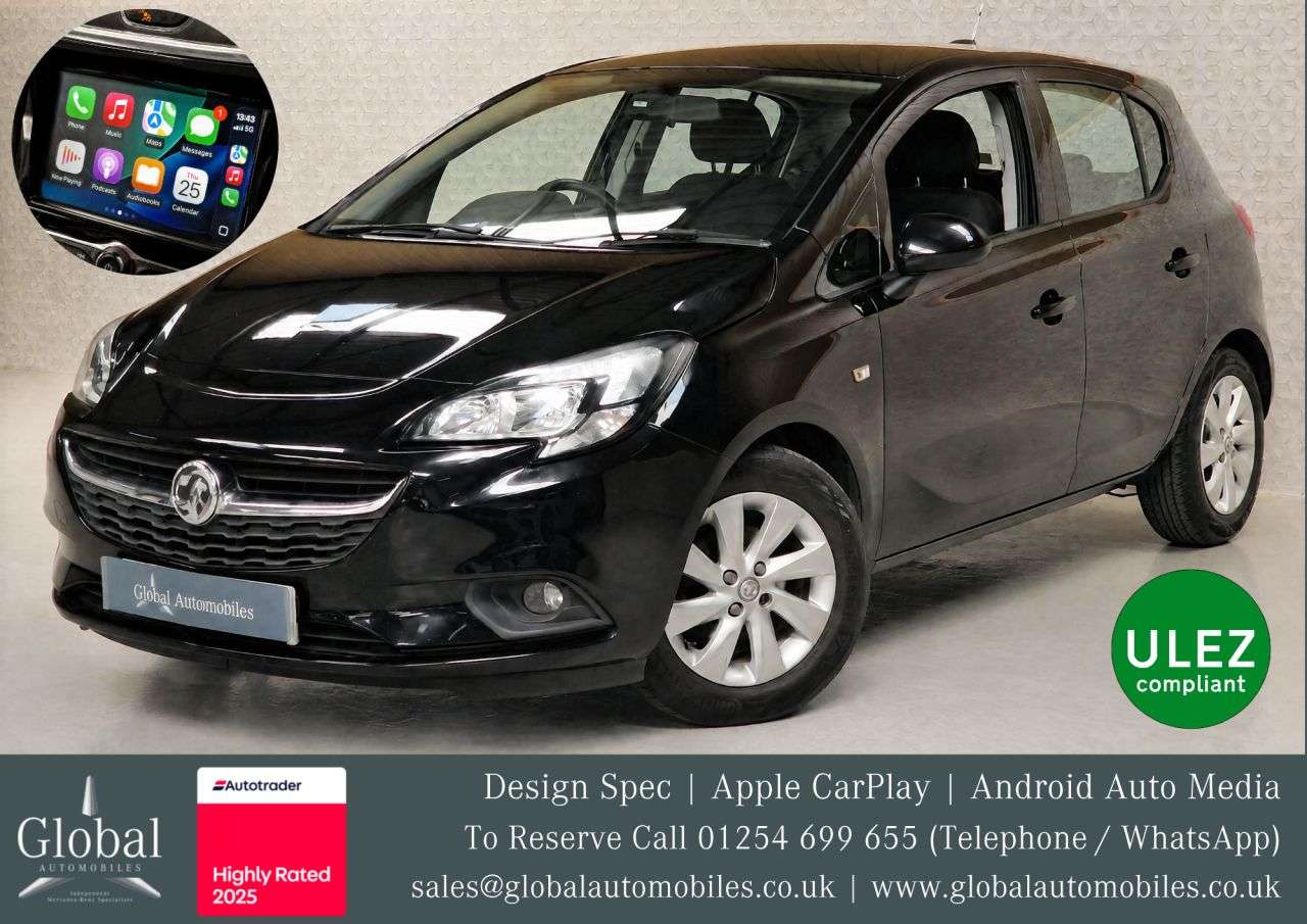 A 2018 VAUXHALL CORSA 1.4i ecoFLEX Design Hatchback 5dr Petrol Manual Euro 6 (90 ps) APPLE CARPLA A 2018 VAUXHALL CORSA 1.4i ecoFLEX Design Hatchback 5dr Petrol Manual Euro 6 (90 ps) APPLE CARPLA