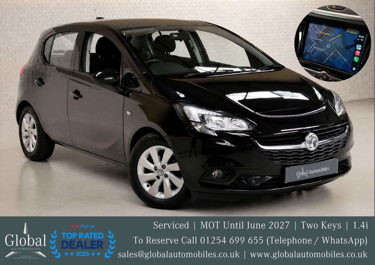 A 2018 VAUXHALL CORSA 1.4i ecoFLEX Design Hatchback 5dr Petrol Manual Euro 6 (90 ps) APPLE CARPLA A 2018 VAUXHALL CORSA 1.4i ecoFLEX Design Hatchback 5dr Petrol Manual Euro 6 (90 ps) APPLE CARPLA