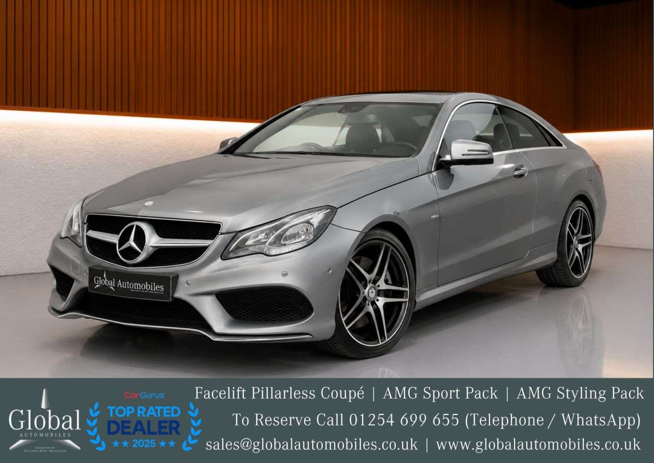 A 2014 MERCEDES-BENZ E-CLASS 2.1 E250 CDI AMG Sport Coupe 2dr Diesel G-Tronic+ Euro 5 (s/s) (204 ps) AMG A 2014 MERCEDES-BENZ E-CLASS 2.1 E250 CDI AMG Sport Coupe 2dr Diesel G-Tronic+ Euro 5 (s/s) (204 ps) AMG