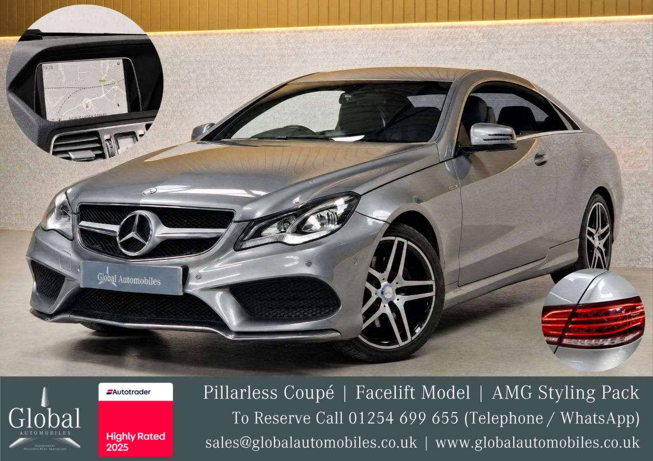 A 2014 MERCEDES-BENZ E-CLASS 2.1 E250 CDI AMG Sport Coupe 2dr Diesel G-Tronic+ Euro 5 (s/s) (204 ps) AMG A 2014 MERCEDES-BENZ E-CLASS 2.1 E250 CDI AMG Sport Coupe 2dr Diesel G-Tronic+ Euro 5 (s/s) (204 ps) AMG