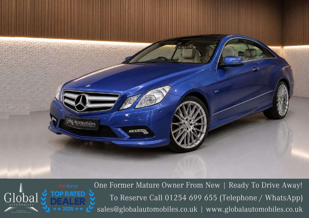 A 2011 MERCEDES-BENZ E-CLASS 3.0 E350 CDI V6 BlueEfficiency Sport Coupe 2dr Diesel G-Tronic Euro 5 (231 A 2011 MERCEDES-BENZ E-CLASS 3.0 E350 CDI V6 BlueEfficiency Sport Coupe 2dr Diesel G-Tronic Euro 5 (231