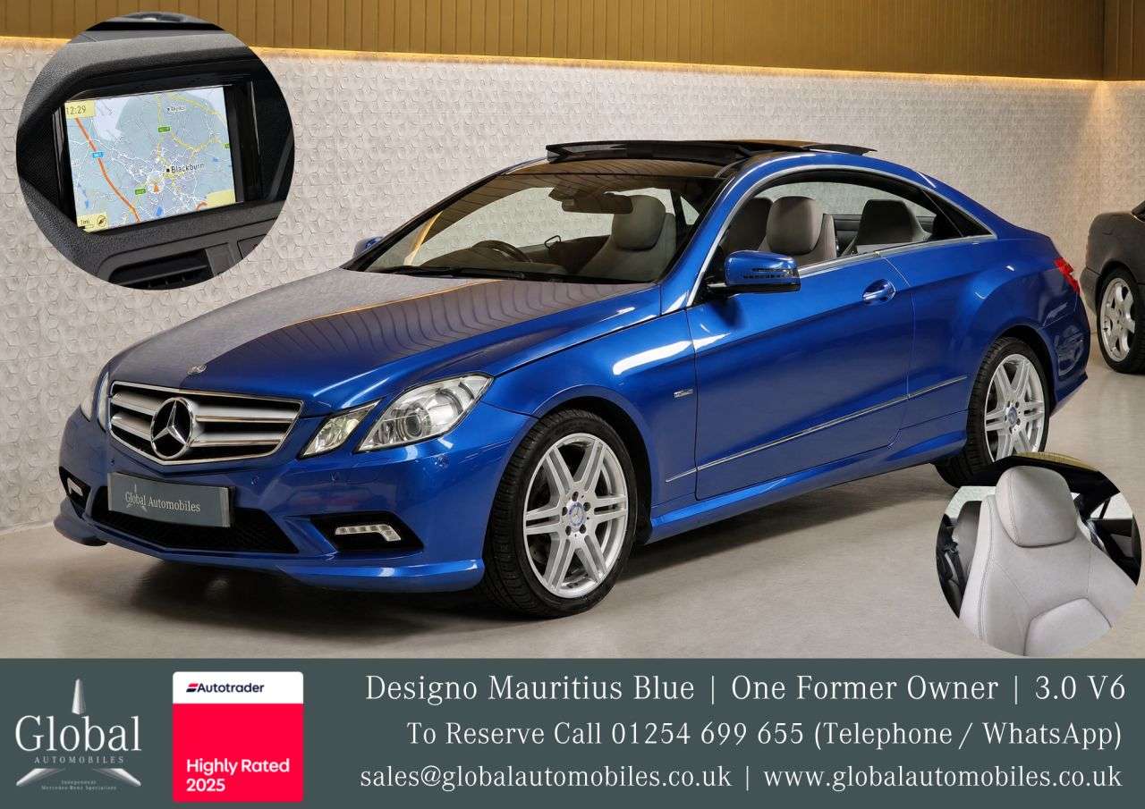 A 2011 MERCEDES-BENZ E-CLASS 3.0 E350 CDI V6 BlueEfficiency Sport Coupe 2dr Diesel G-Tronic Euro 5 (231 A 2011 MERCEDES-BENZ E-CLASS 3.0 E350 CDI V6 BlueEfficiency Sport Coupe 2dr Diesel G-Tronic Euro 5 (231