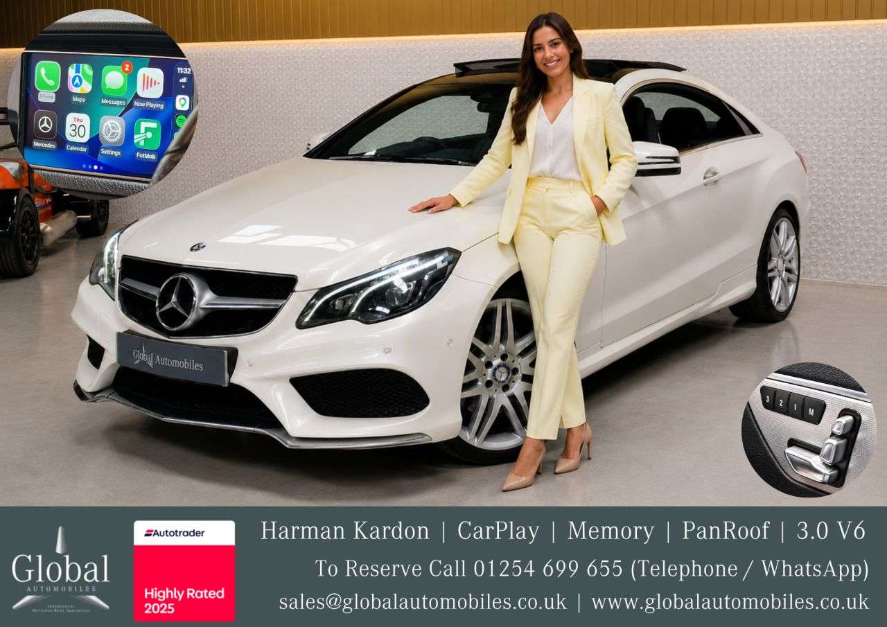 A 2016 MERCEDES-BENZ E-CLASS 3.0 E350d V6 BlueTEC AMG Line (Premium Plus) Coupe 2dr Diesel G-Tronic+ Eur A 2016 MERCEDES-BENZ E-CLASS 3.0 E350d V6 BlueTEC AMG Line (Premium Plus) Coupe 2dr Diesel G-Tronic+ Eur