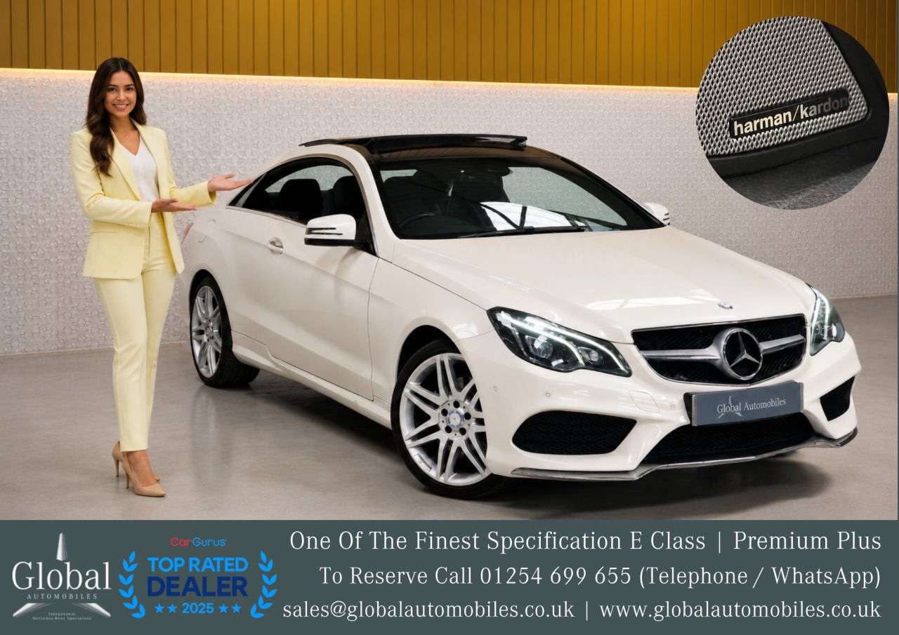 A 2016 MERCEDES-BENZ E-CLASS 3.0 E350d V6 BlueTEC AMG Line (Premium Plus) Coupe 2dr Diesel G-Tronic+ Eur A 2016 MERCEDES-BENZ E-CLASS 3.0 E350d V6 BlueTEC AMG Line (Premium Plus) Coupe 2dr Diesel G-Tronic+ Eur