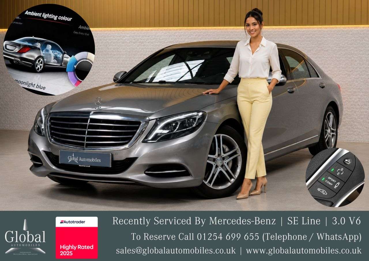 A 2015 MERCEDES-BENZ S-CLASS 3.0 S350L V6 BlueTEC SE Line Saloon 4dr Diesel G-Tronic+ Euro 6 (s/s) (258 A 2015 MERCEDES-BENZ S-CLASS 3.0 S350L V6 BlueTEC SE Line Saloon 4dr Diesel G-Tronic+ Euro 6 (s/s) (258