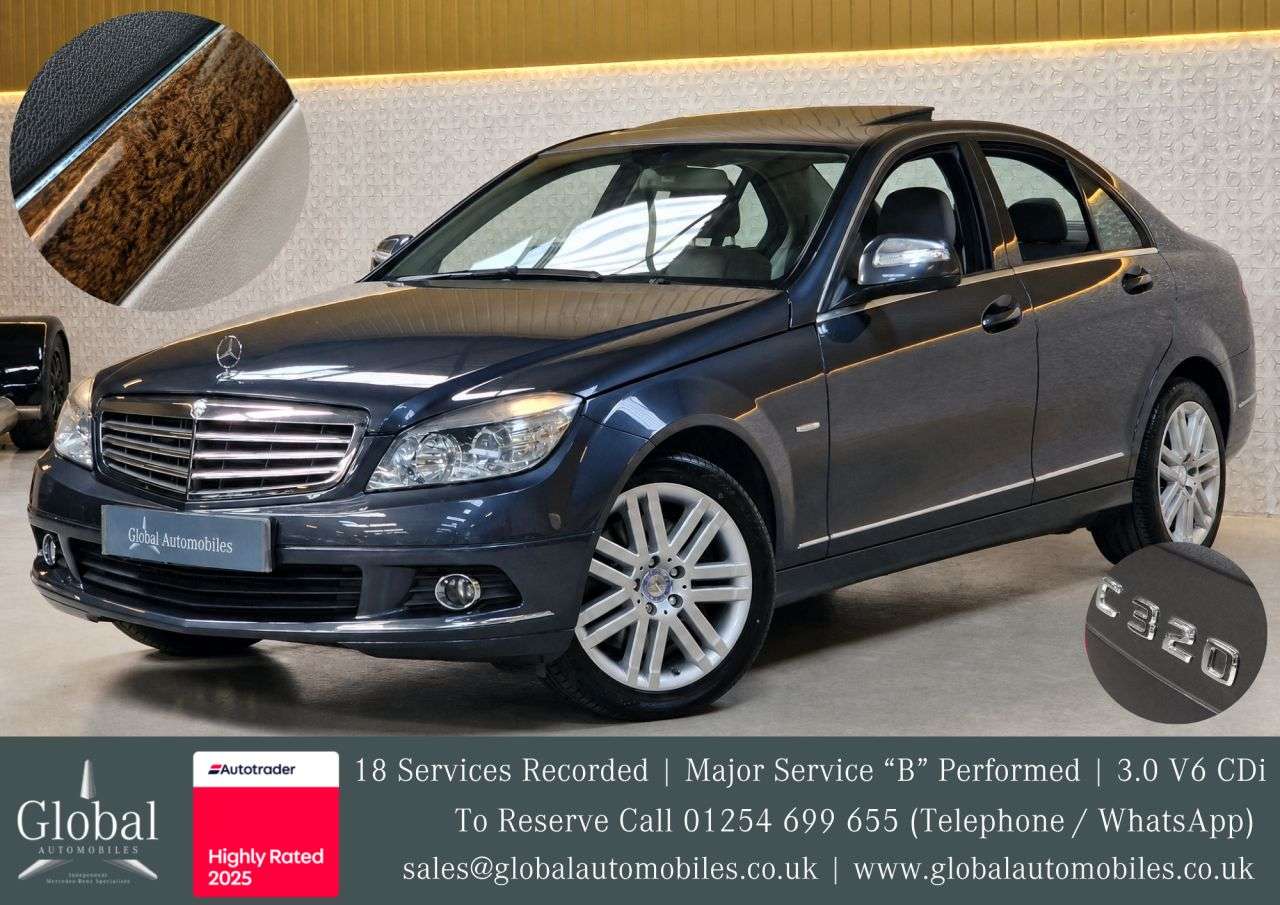 A 2008 MERCEDES-BENZ C CLASS 3.0 C320 CDI V6 Elegance Saloon 4dr Diesel G-Tronic Euro 4 (224 ps) SUNROOF A 2008 MERCEDES-BENZ C CLASS 3.0 C320 CDI V6 Elegance Saloon 4dr Diesel G-Tronic Euro 4 (224 ps) SUNROOF