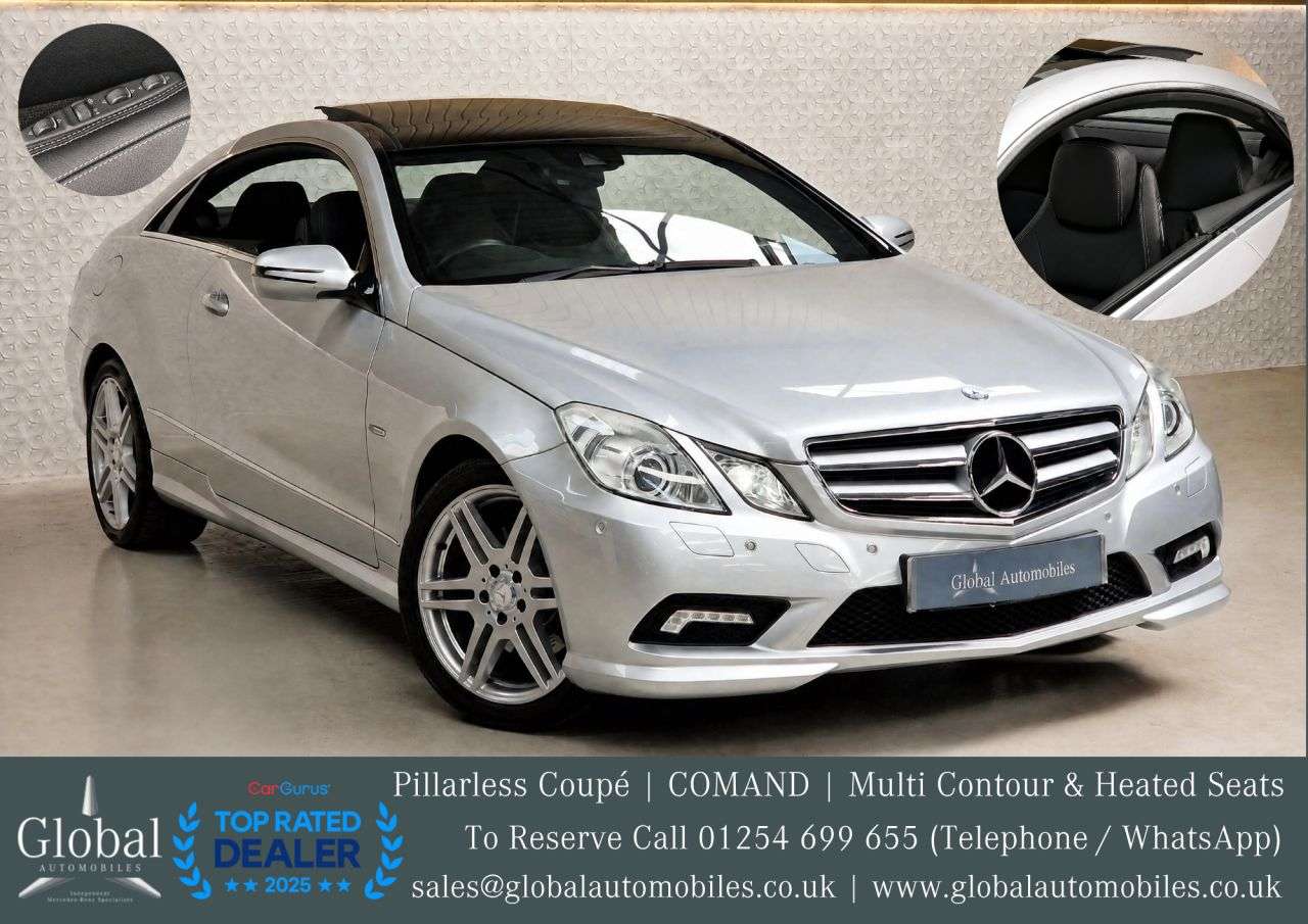 A 2009 MERCEDES-BENZ E-CLASS 3.0 E350 CDI V6 BlueEfficiency Sport Coupe 2dr Diesel G-Tronic Euro 5 (231 A 2009 MERCEDES-BENZ E-CLASS 3.0 E350 CDI V6 BlueEfficiency Sport Coupe 2dr Diesel G-Tronic Euro 5 (231