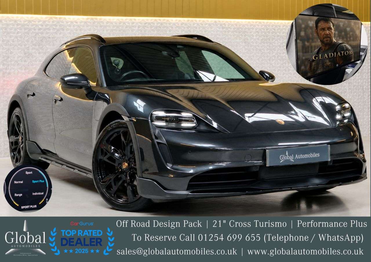 A 2023 PORSCHE TAYCAN Performance Plus 93.4kWh 4 Cross Turismo 5dr Electric Auto 4WD (11kW Charge A 2023 PORSCHE TAYCAN Performance Plus 93.4kWh 4 Cross Turismo 5dr Electric Auto 4WD (11kW Charge