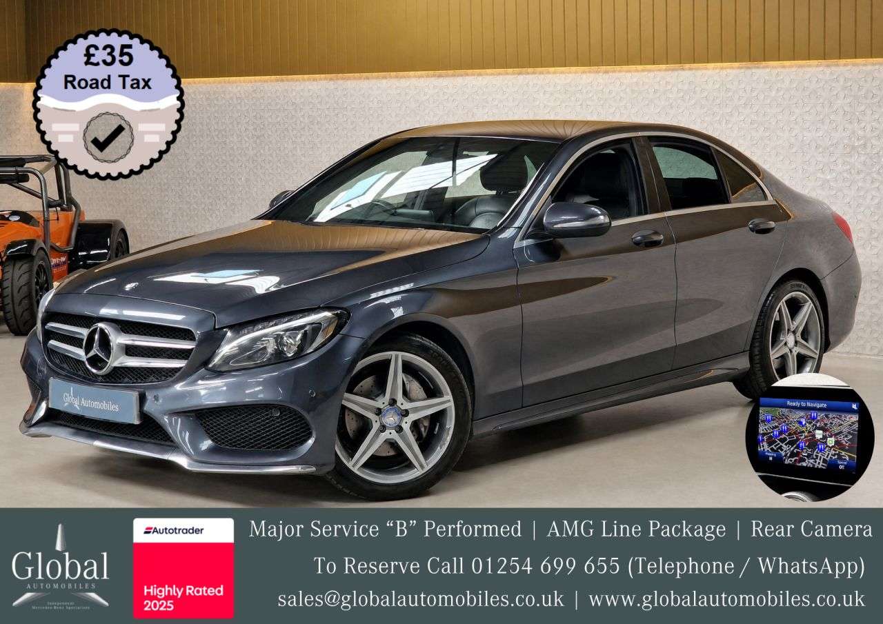 A 2015 MERCEDES-BENZ C CLASS 2.1 C220 BlueTEC AMG Line Saloon 4dr Diesel G-Tronic+ Euro 6 (s/s) (170 ps) A 2015 MERCEDES-BENZ C CLASS 2.1 C220 BlueTEC AMG Line Saloon 4dr Diesel G-Tronic+ Euro 6 (s/s) (170 ps)