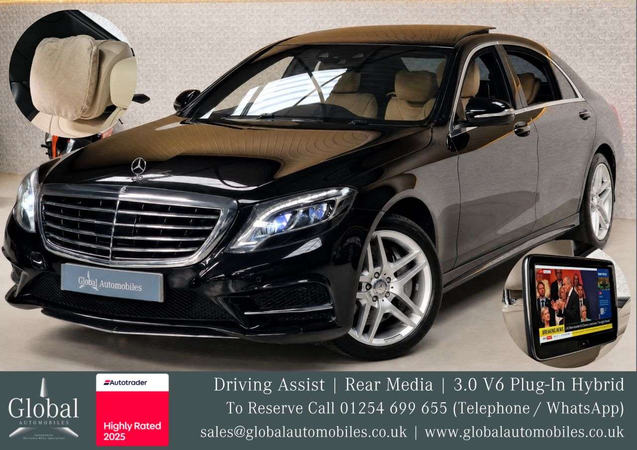 A 2015 MERCEDES-BENZ S CLASS 3.0 S500Le V6 8.8kWh AMG Line Saloon 4dr Petrol Plug-in Hybrid G-Tronic+ Eu A 2015 MERCEDES-BENZ S CLASS 3.0 S500Le V6 8.8kWh AMG Line Saloon 4dr Petrol Plug-in Hybrid G-Tronic+ Eu