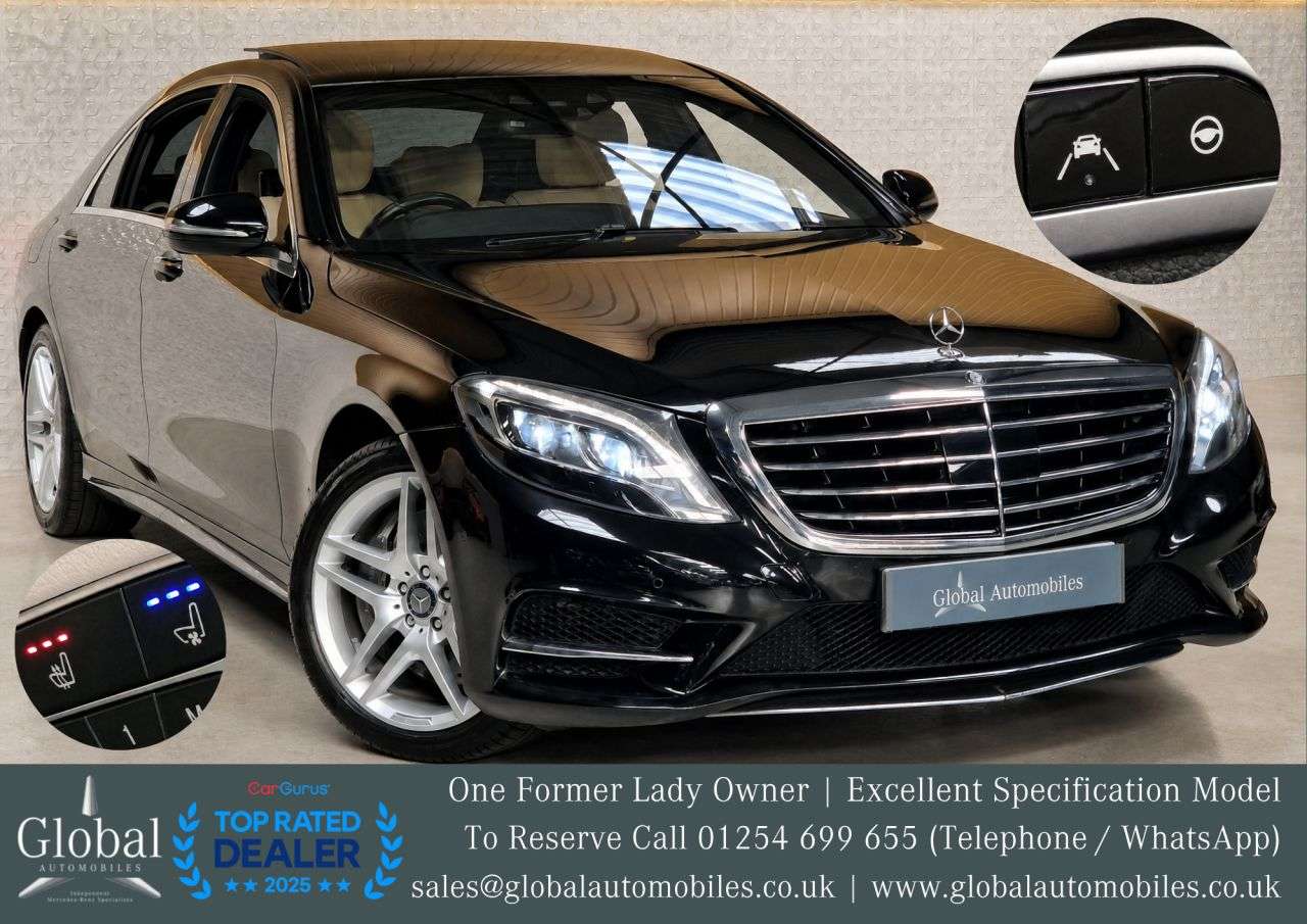 A 2015 MERCEDES-BENZ S CLASS 3.0 S500Le V6 8.8kWh AMG Line Saloon 4dr Petrol Plug-in Hybrid G-Tronic+ Eu A 2015 MERCEDES-BENZ S CLASS 3.0 S500Le V6 8.8kWh AMG Line Saloon 4dr Petrol Plug-in Hybrid G-Tronic+ Eu