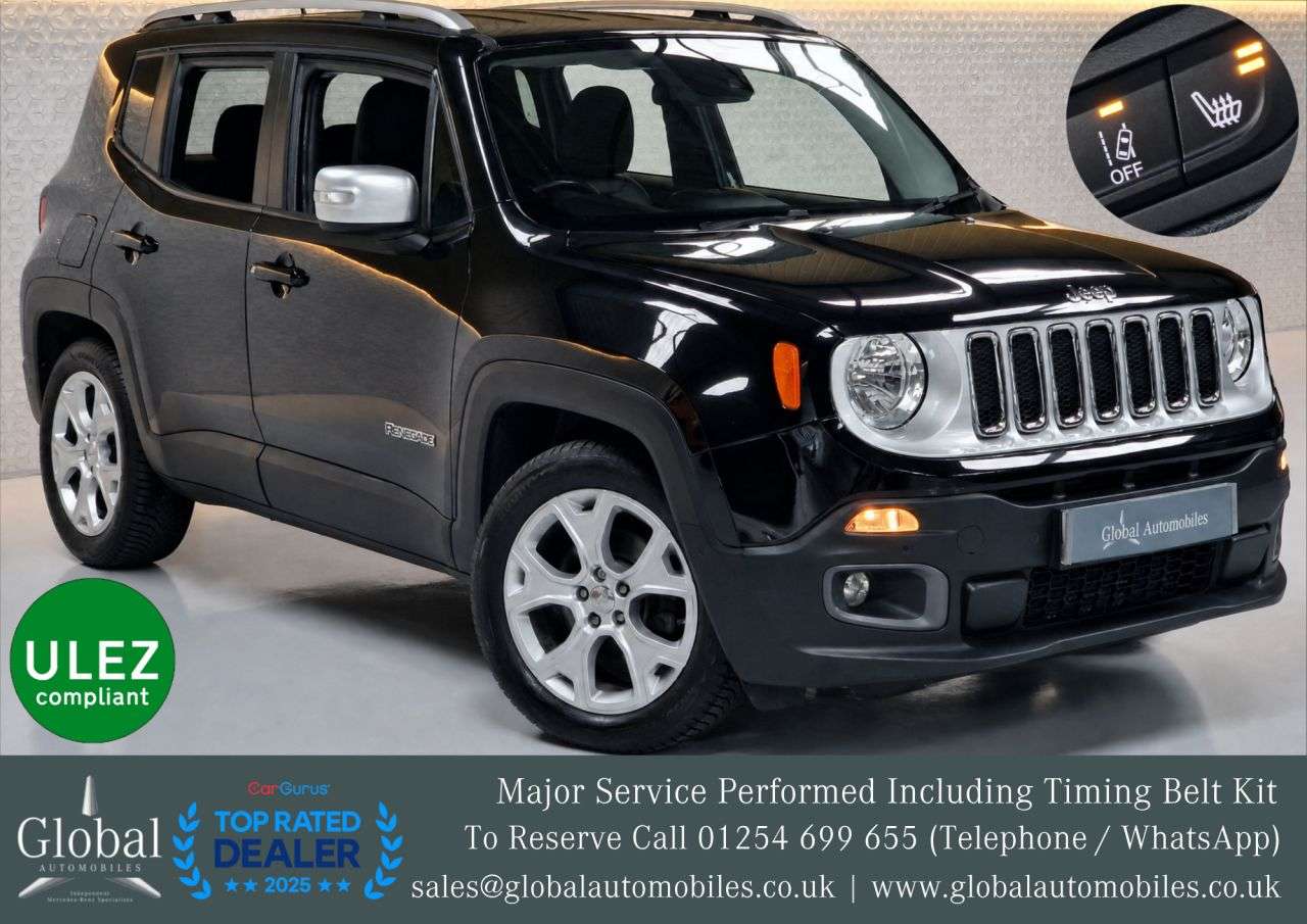 A 2016 JEEP RENEGADE 1.4T MultiAirII Limited SUV 5dr Petrol DDCT Euro 6 (s/s) (140 ps) HTD STEER A 2016 JEEP RENEGADE 1.4T MultiAirII Limited SUV 5dr Petrol DDCT Euro 6 (s/s) (140 ps) HTD STEER