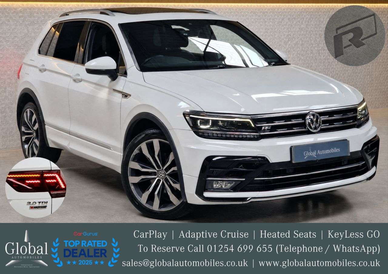 A 2017 VOLKSWAGEN TIGUAN 2.0 TDI R-Line SUV 5dr Diesel DSG 4Motion Euro 6 (s/s) (150 ps) SUPER SPEC A 2017 VOLKSWAGEN TIGUAN 2.0 TDI R-Line SUV 5dr Diesel DSG 4Motion Euro 6 (s/s) (150 ps) SUPER SPEC