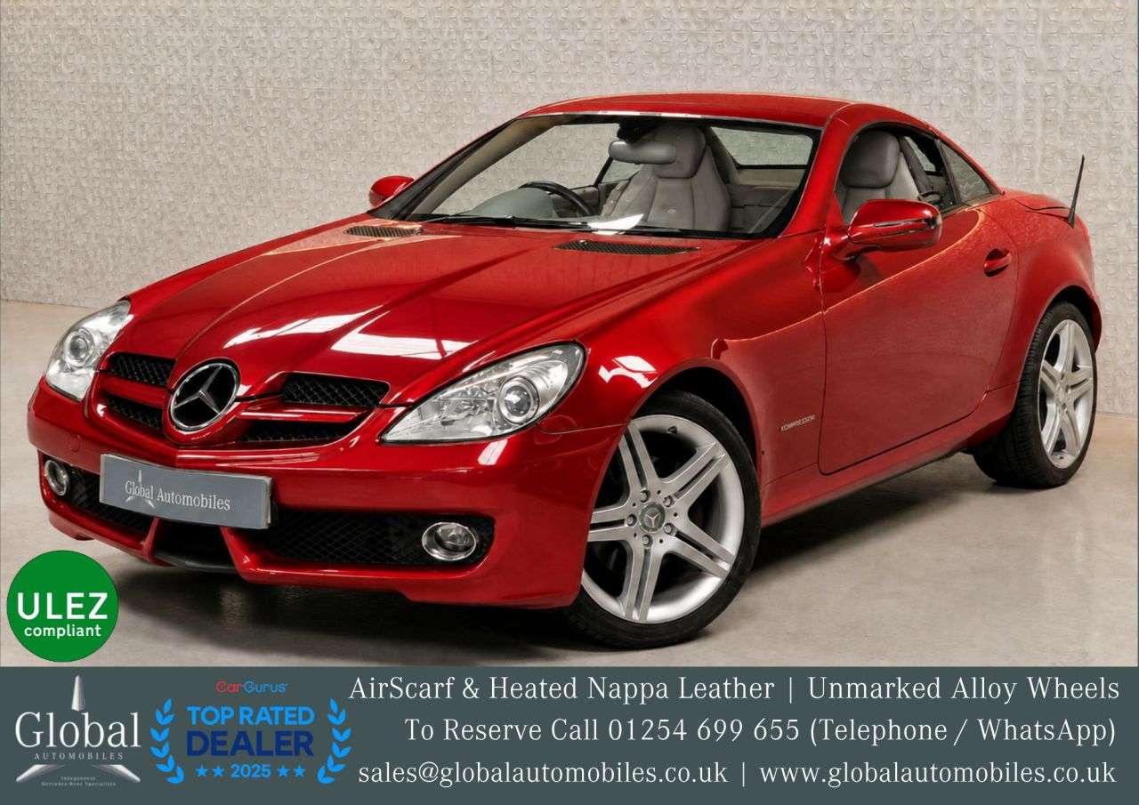 A 2010 MERCEDES-BENZ SLK 1.8 SLK200K Convertible 2dr Petrol Tiptronic Euro 4 (184 ps) AIRSCARF | HEA A 2010 MERCEDES-BENZ SLK 1.8 SLK200K Convertible 2dr Petrol Tiptronic Euro 4 (184 ps) AIRSCARF | HEA