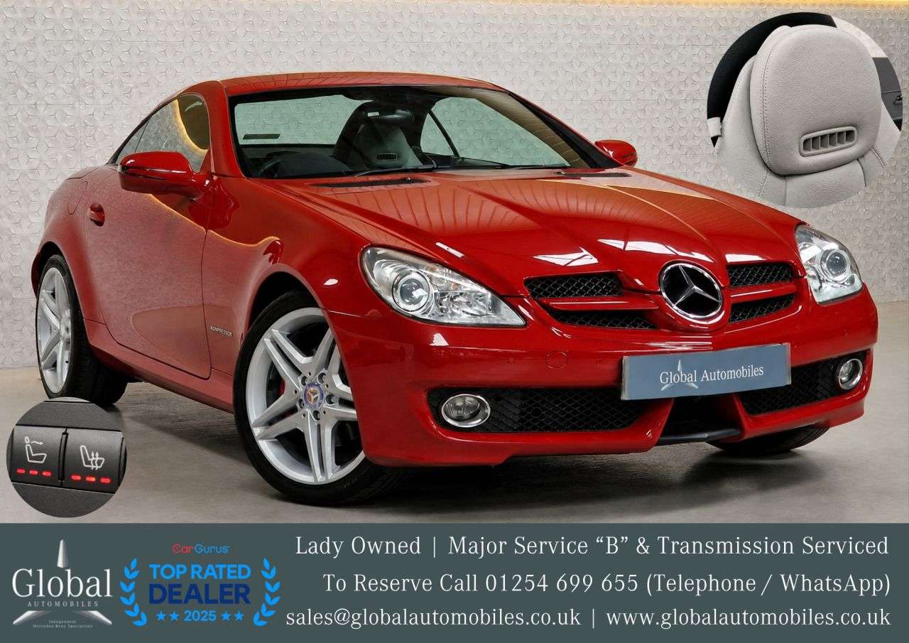 A 2010 MERCEDES-BENZ SLK 1.8 SLK200K Convertible 2dr Petrol Tiptronic Euro 4 (184 ps) AIRSCARF | HEA A 2010 MERCEDES-BENZ SLK 1.8 SLK200K Convertible 2dr Petrol Tiptronic Euro 4 (184 ps) AIRSCARF | HEA