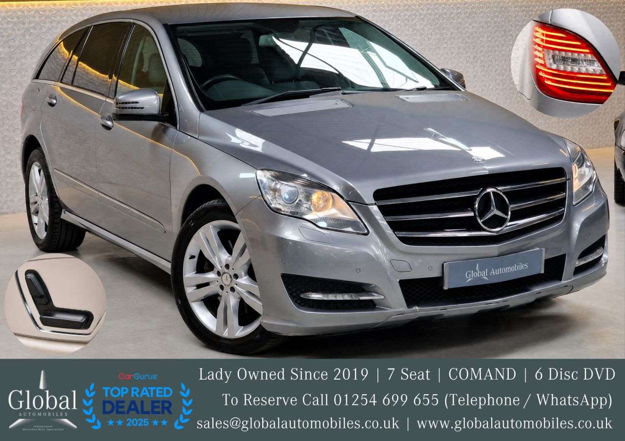 A 2012 MERCEDES-BENZ R CLASS 3.0 R350L CDI MPV 5dr Diesel G-Tronic+ 4WD Euro 5 (7 seats) (265 ps) VERY S A 2012 MERCEDES-BENZ R CLASS 3.0 R350L CDI MPV 5dr Diesel G-Tronic+ 4WD Euro 5 (7 seats) (265 ps) VERY S