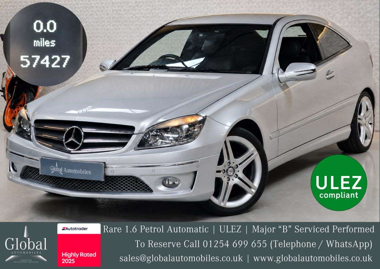 A 2011 MERCEDES-BENZ CLC CLASS 1.6 CLC160 BlueEfficiency Sport Coupe 3dr Petrol Auto Euro 4 (129 ps) VERY A 2011 MERCEDES-BENZ CLC CLASS 1.6 CLC160 BlueEfficiency Sport Coupe 3dr Petrol Auto Euro 4 (129 ps) VERY