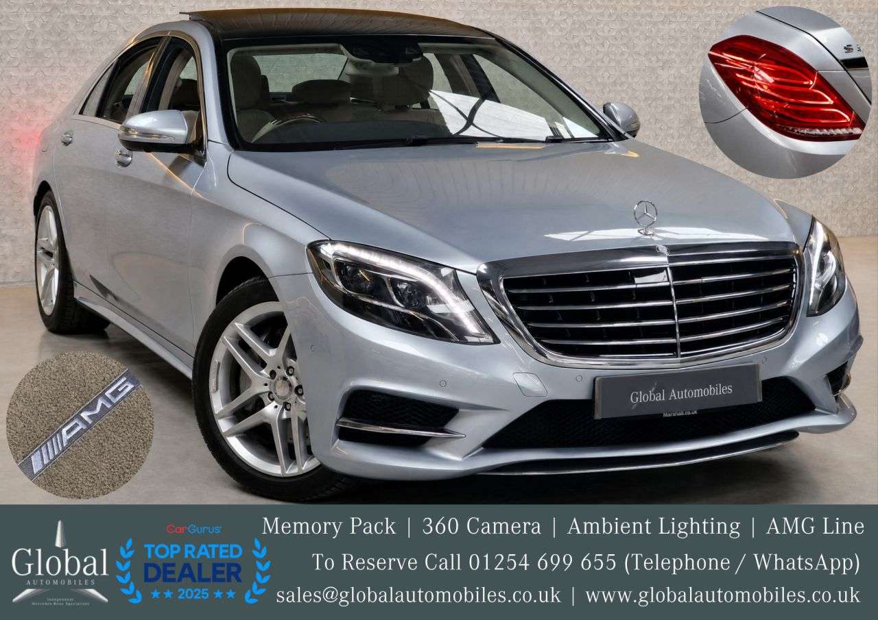 A 2015 MERCEDES-BENZ S CLASS 3.0 S350d V6 AMG Line Saloon 4dr Diesel G-Tronic+ Euro 6 (s/s) (258 ps) SPE A 2015 MERCEDES-BENZ S CLASS 3.0 S350d V6 AMG Line Saloon 4dr Diesel G-Tronic+ Euro 6 (s/s) (258 ps) SPE