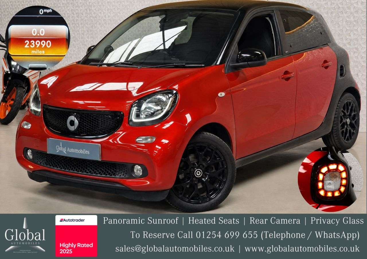 A 2016 SMART FORFOUR 1.0 Prime Hatchback 5dr Petrol Twinamic Euro 6 (s/s) (71 ps) PANROOF | HEAT A 2016 SMART FORFOUR 1.0 Prime Hatchback 5dr Petrol Twinamic Euro 6 (s/s) (71 ps) PANROOF | HEAT