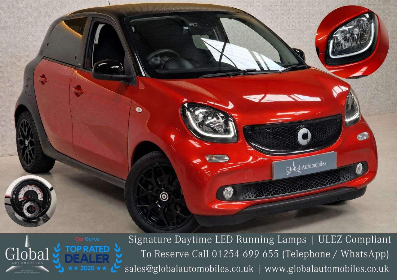 A 2016 SMART FORFOUR 1.0 Prime Hatchback 5dr Petrol Twinamic Euro 6 (s/s) (71 ps) PANROOF | HEAT A 2016 SMART FORFOUR 1.0 Prime Hatchback 5dr Petrol Twinamic Euro 6 (s/s) (71 ps) PANROOF | HEAT