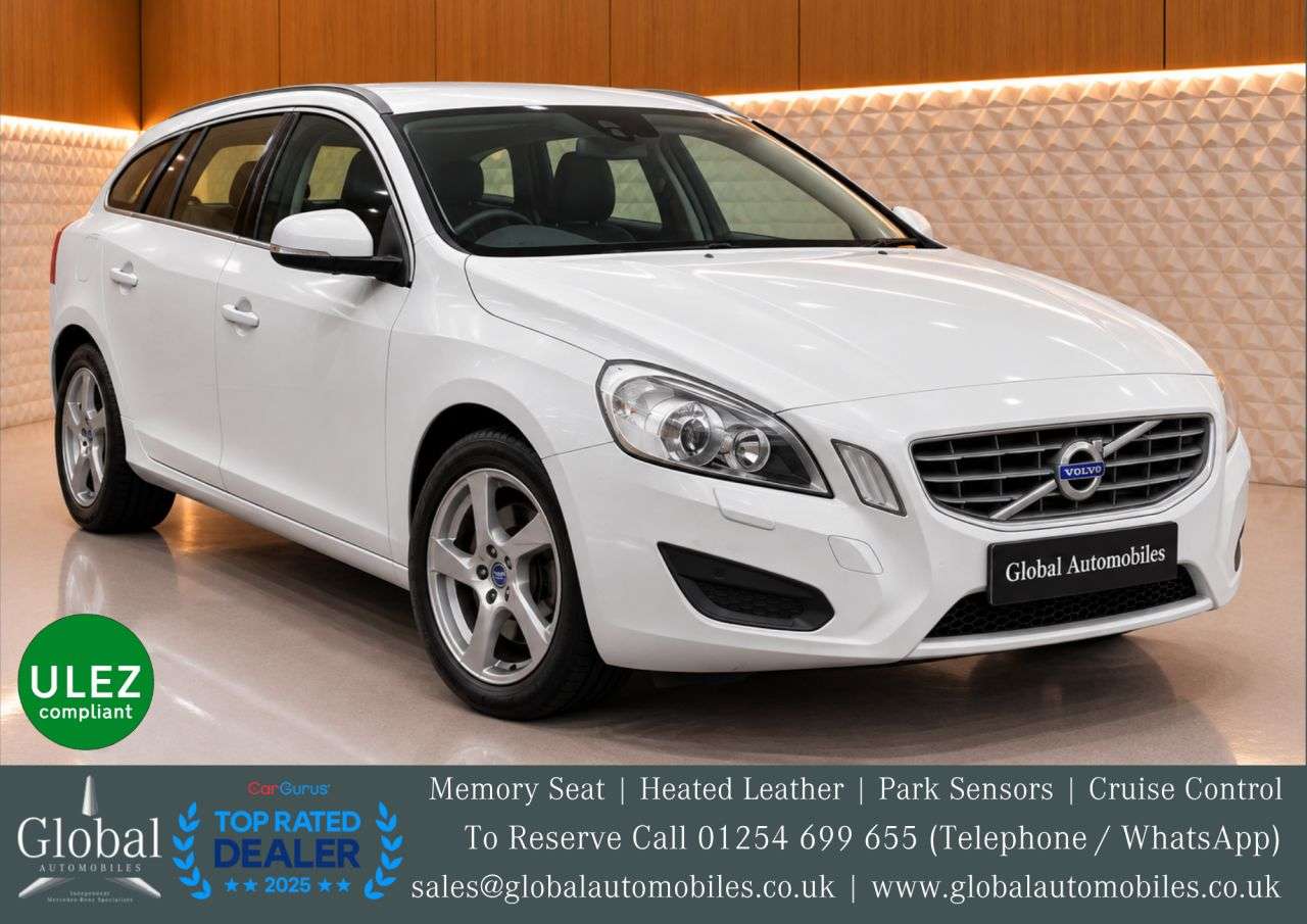 A 2011 VOLVO V60 1.6 T3 SE Estate 5dr Petrol Manual Euro 5 (s/s) (150 ps) MEMORY SEAT | HEAT A 2011 VOLVO V60 1.6 T3 SE Estate 5dr Petrol Manual Euro 5 (s/s) (150 ps) MEMORY SEAT | HEAT
