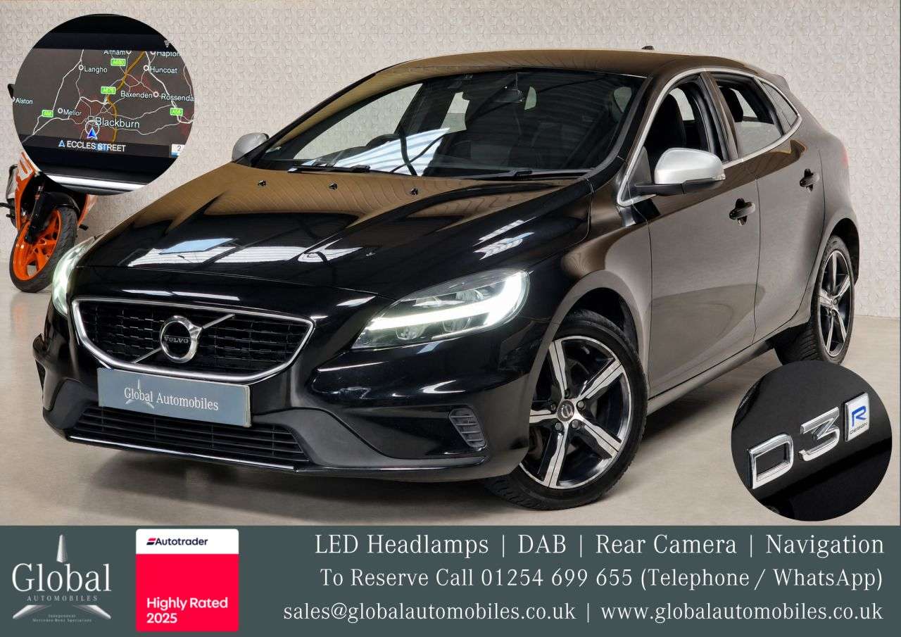 A 2019 VOLVO V40 2.0 D3 R-Design Nav Plus Hatchback 5dr Diesel Manual Euro 6 (s/s) (150 ps) A 2019 VOLVO V40 2.0 D3 R-Design Nav Plus Hatchback 5dr Diesel Manual Euro 6 (s/s) (150 ps)