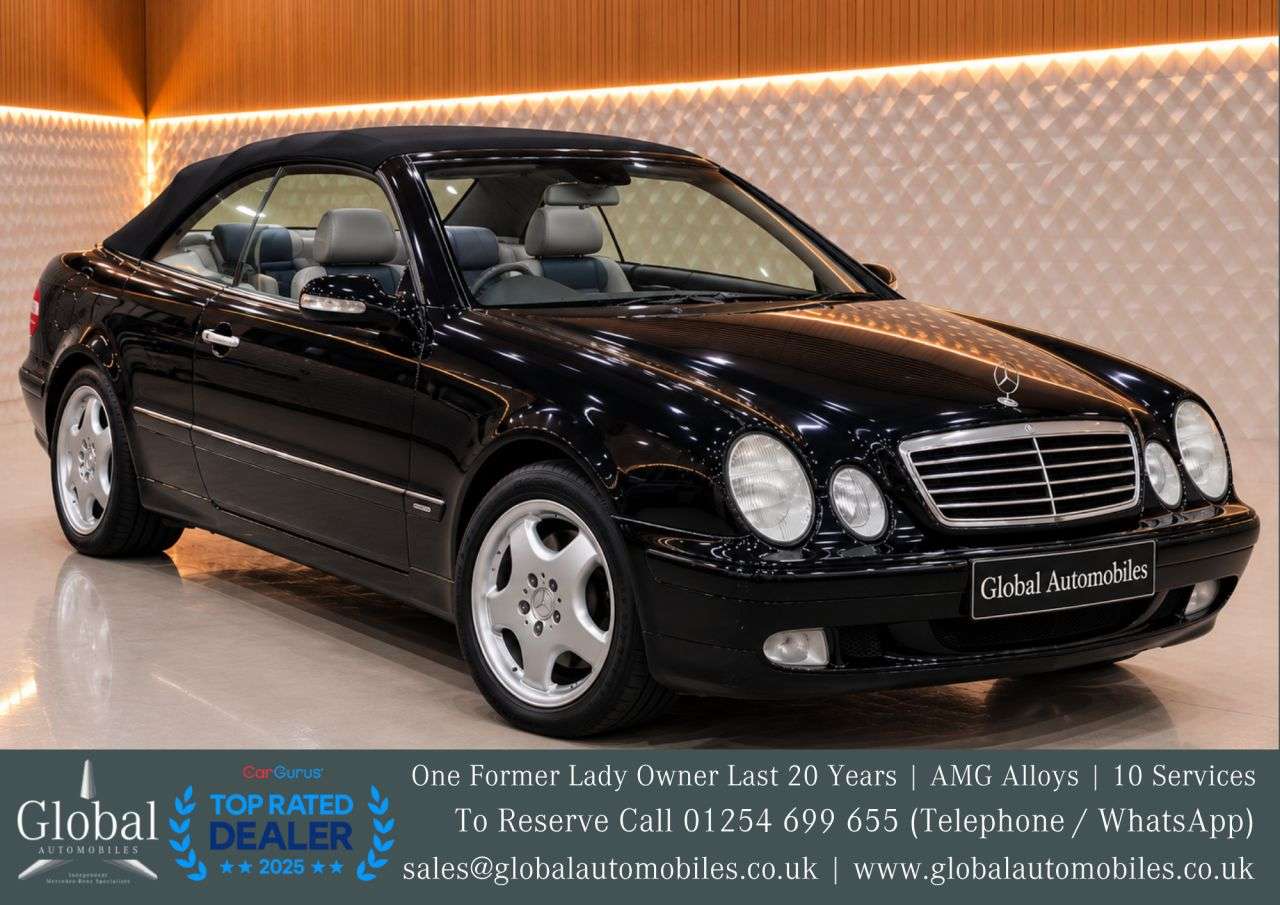 A 2002 MERCEDES-BENZ CLK CLK 3.2 CLK320 Avantgarde Cabriolet 2dr Petrol Automatic (218 bhp) VERY SPE A 2002 MERCEDES-BENZ CLK CLK 3.2 CLK320 Avantgarde Cabriolet 2dr Petrol Automatic (218 bhp) VERY SPE