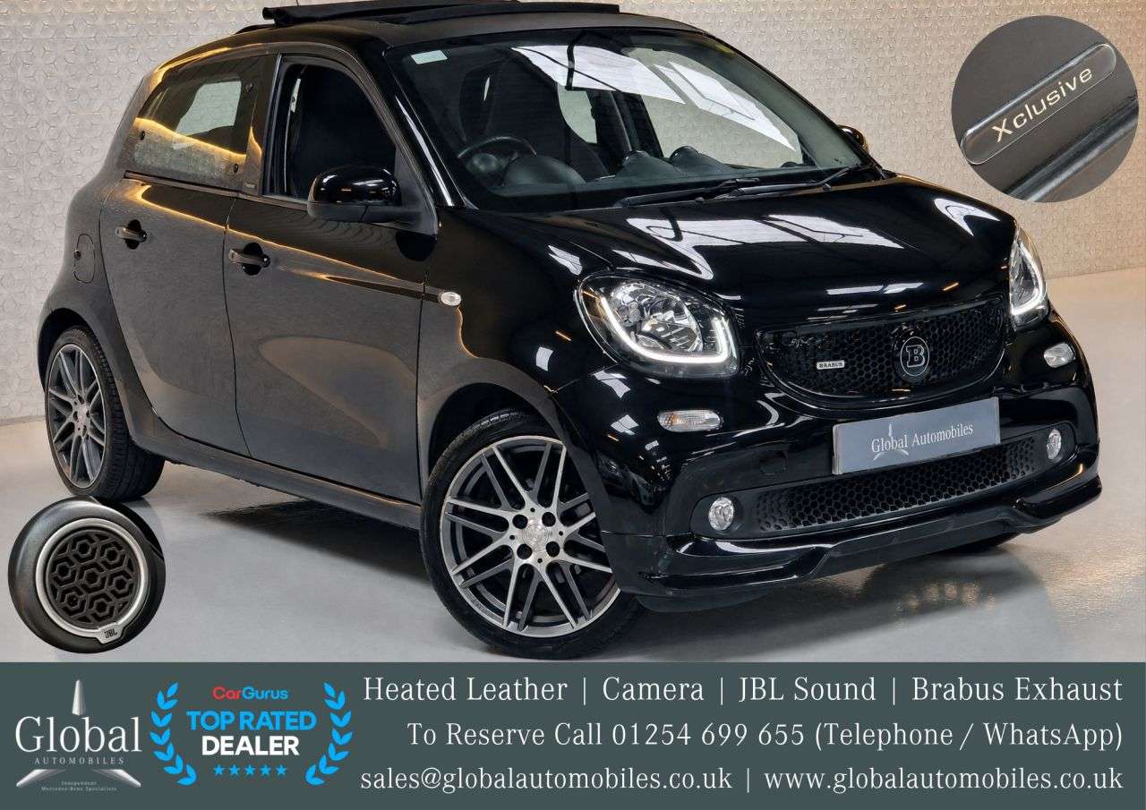 A 2017 SMART FORFOUR 0.9T BRABUS Xclusive Night Sky Hatchback 5dr Petrol Twinamic Euro 6 (s/s) ( A 2017 SMART FORFOUR 0.9T BRABUS Xclusive Night Sky Hatchback 5dr Petrol Twinamic Euro 6 (s/s) (