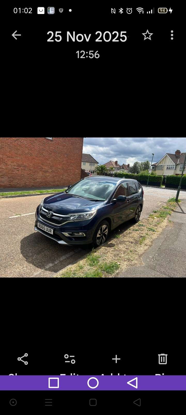 A 2015 HONDA CR-V 1.6 i-DTEC SR SUV 5dr Diesel Manual Euro 6 (s/s) (120 ps) A 2015 HONDA CR-V 1.6 i-DTEC SR SUV 5dr Diesel Manual Euro 6 (s/s) (120 ps)