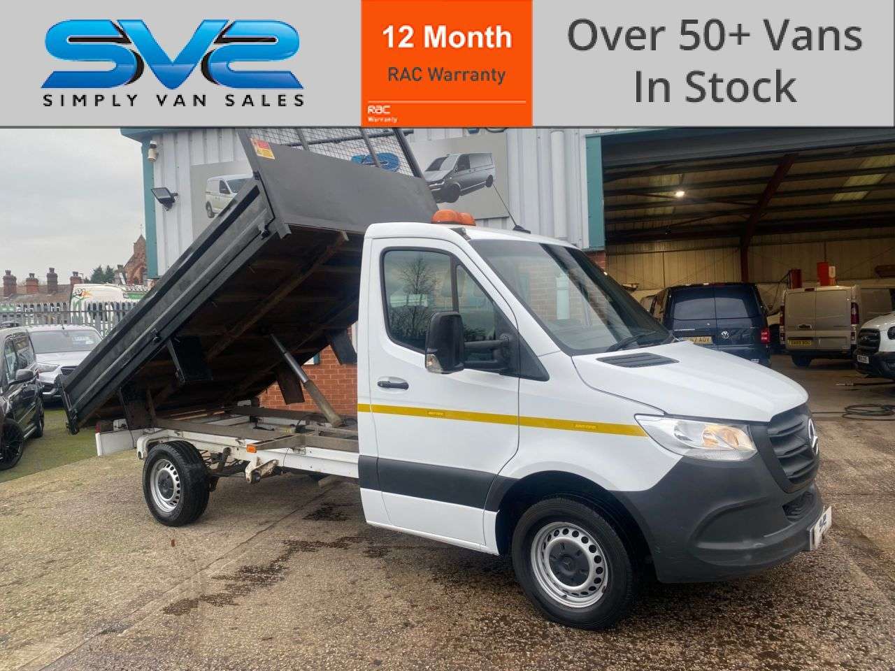 A 2021 MERCEDES-BENZ SPRINTER RWD EURO 6 SINGLE CAB TIPPER 6SPD 150BHP 71K MILES *** FREE MAINLAND UK DEL A 2021 MERCEDES-BENZ SPRINTER RWD EURO 6 SINGLE CAB TIPPER 6SPD 150BHP 71K MILES *** FREE MAINLAND UK DEL