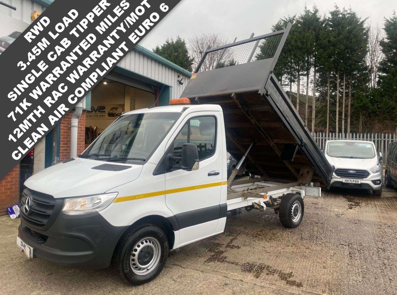 A 2021 MERCEDES-BENZ SPRINTER RWD EURO 6 SINGLE CAB TIPPER 6SPD 150BHP 71K MILES *** FREE MAINLAND UK DEL A 2021 MERCEDES-BENZ SPRINTER RWD EURO 6 SINGLE CAB TIPPER 6SPD 150BHP 71K MILES *** FREE MAINLAND UK DEL