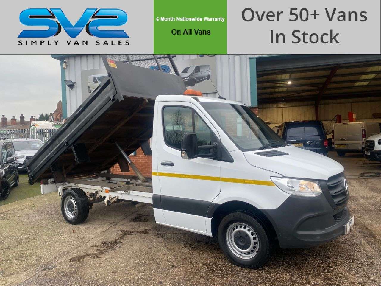 A 2021 MERCEDES-BENZ SPRINTER RWD EURO 6 SINGLE CAB TIPPER 6SPD 150BHP 71K MILES A 2021 MERCEDES-BENZ SPRINTER RWD EURO 6 SINGLE CAB TIPPER 6SPD 150BHP 71K MILES