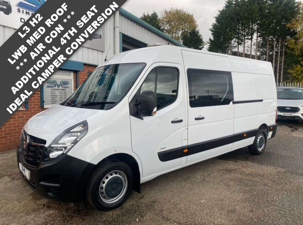 A 2020 VAUXHALL MOVANO 2.3 CDTi L3 H2 LWB *AIR CON* EXTRA 4TH SEAT 84K 240V POWER SUPPLYR *** FREE A 2020 VAUXHALL MOVANO 2.3 CDTi L3 H2 LWB *AIR CON* EXTRA 4TH SEAT 84K 240V POWER SUPPLYR *** FREE
