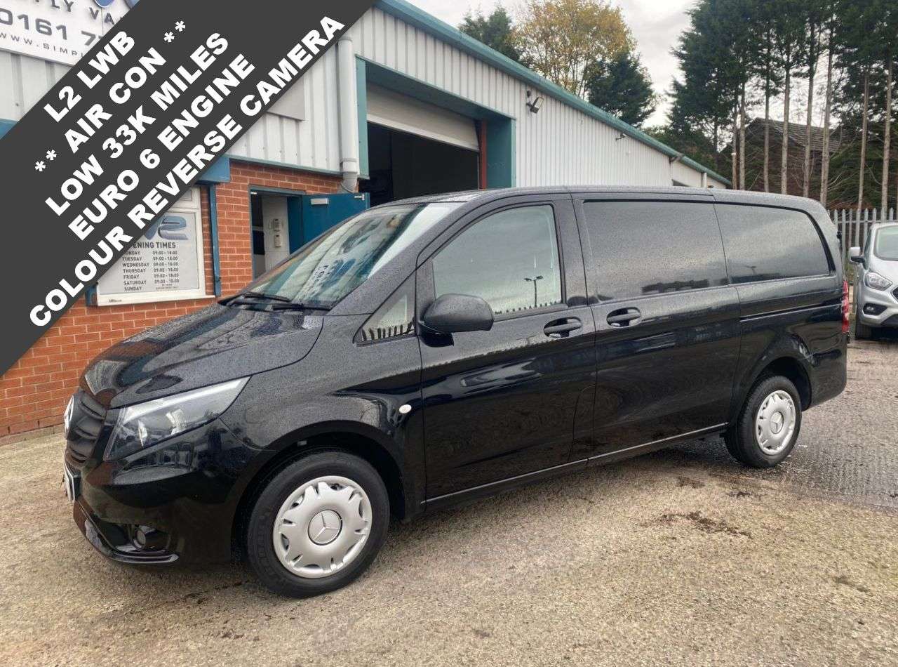 A 2021 MERCEDES-BENZ VITO 1.7 114 CDI L2 LONG ( LWB ) BLACK PROGRESSIVE 33K MILES A/C *** FREE MAINLA A 2021 MERCEDES-BENZ VITO 1.7 114 CDI L2 LONG ( LWB ) BLACK PROGRESSIVE 33K MILES A/C *** FREE MAINLA