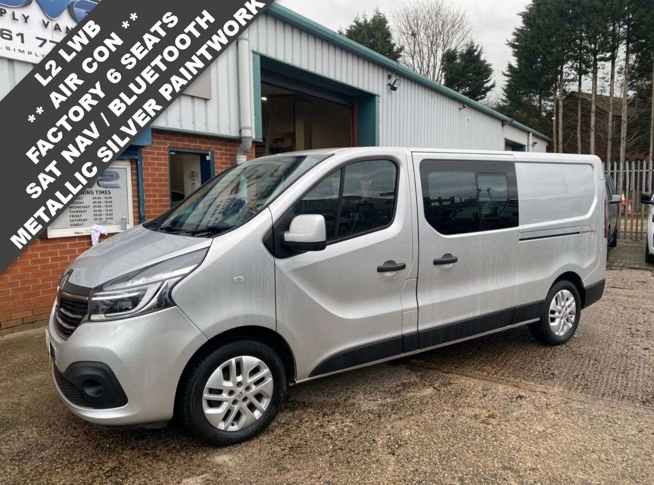 A 2019 RENAULT TRAFIC 2.0 ENERGY 30 SPORT 6 SEAT L2 LWB SILVER CREW VAN *AIRCON* A 2019 RENAULT TRAFIC 2.0 ENERGY 30 SPORT 6 SEAT L2 LWB SILVER CREW VAN *AIRCON*