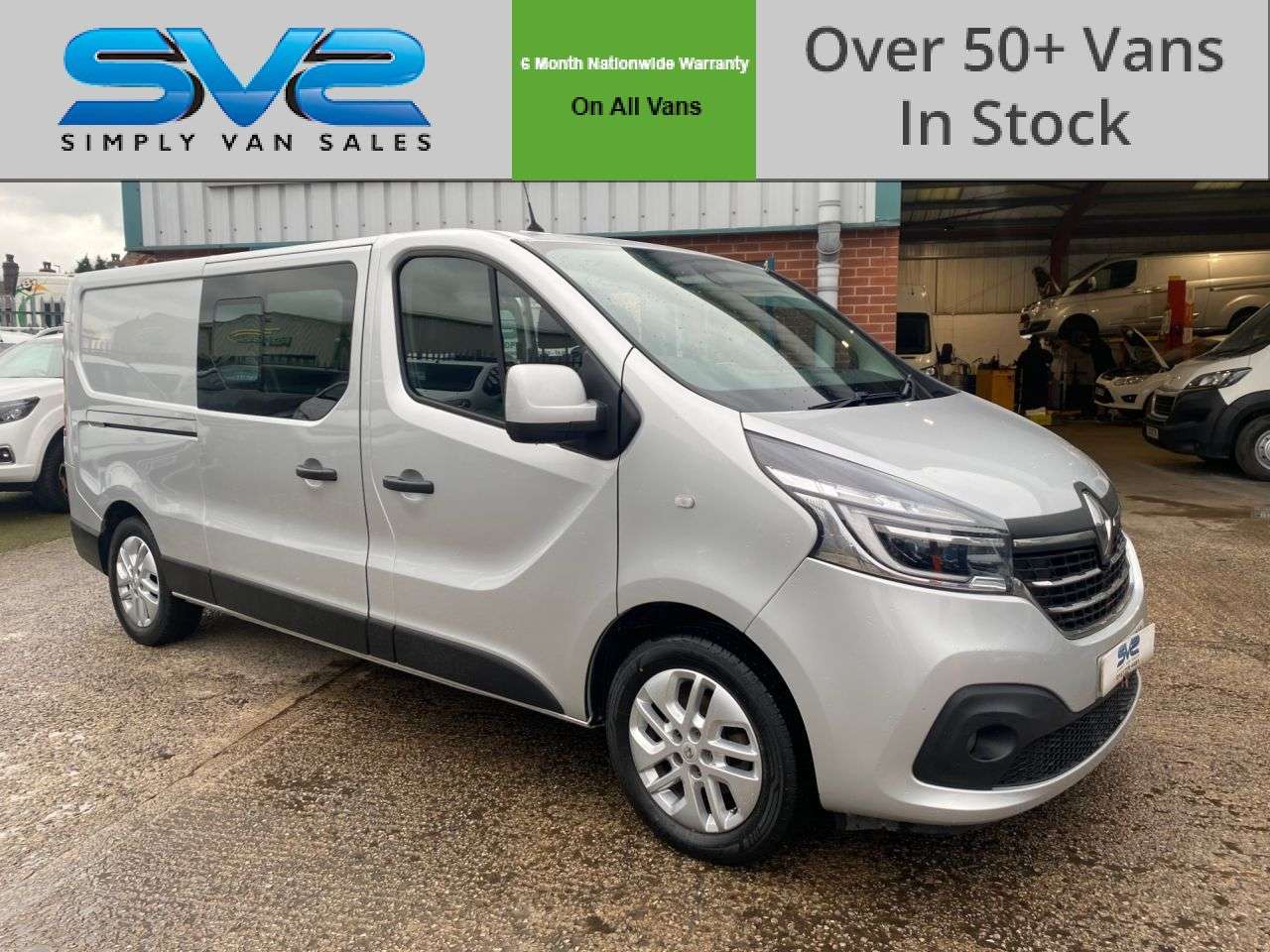 A 2019 RENAULT TRAFIC 2.0 ENERGY 30 SPORT 6 SEAT L2 LWB SILVER CREW VAN *AIRCON* A 2019 RENAULT TRAFIC 2.0 ENERGY 30 SPORT 6 SEAT L2 LWB SILVER CREW VAN *AIRCON*