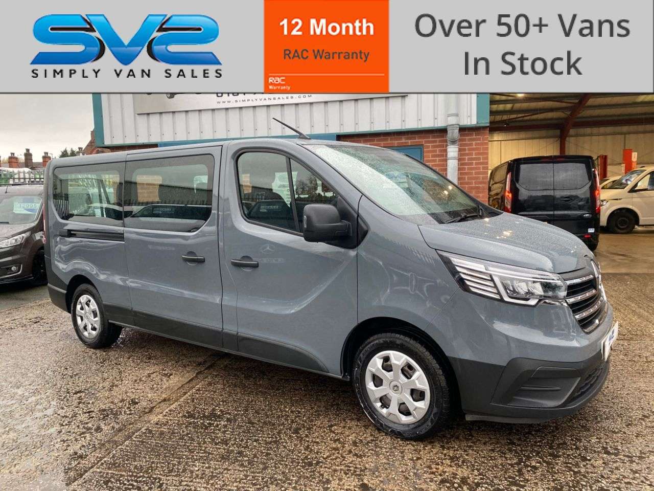 A 2022 RENAULT TRAFIC 2.0 DCI L2 LWB 9 SEAT MINIBUS BUSINESS LOW 56K MILES URBAN GREY *** FREE MA A 2022 RENAULT TRAFIC 2.0 DCI L2 LWB 9 SEAT MINIBUS BUSINESS LOW 56K MILES URBAN GREY *** FREE MA