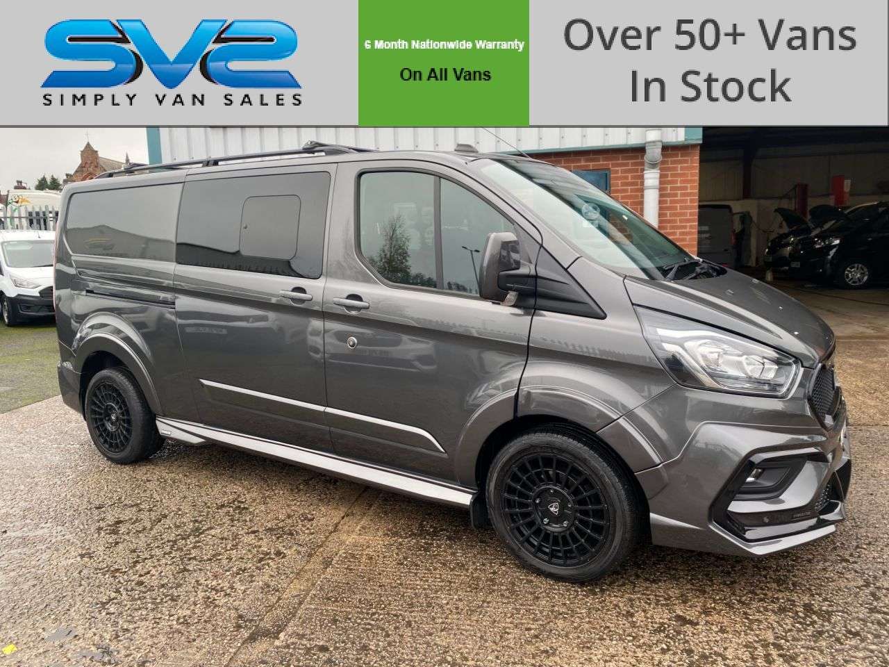 A 2023 FORD TRANSIT CUSTOM 2.0 300 LIMITED 5 SEAT L2 LWB CREW VAN WITH FULL PREDATOR KIT 42K FSH A 2023 FORD TRANSIT CUSTOM 2.0 300 LIMITED 5 SEAT L2 LWB CREW VAN WITH FULL PREDATOR KIT 42K FSH