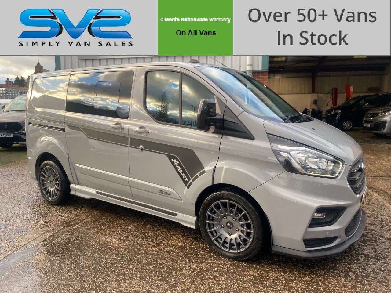 A 2023 FORD TRANSIT CUSTOM MS-RT 5 SEAT L1 SWB MATTER GREY AUTOMATIC CREW VAN 29K A 2023 FORD TRANSIT CUSTOM MS-RT 5 SEAT L1 SWB MATTER GREY AUTOMATIC CREW VAN 29K