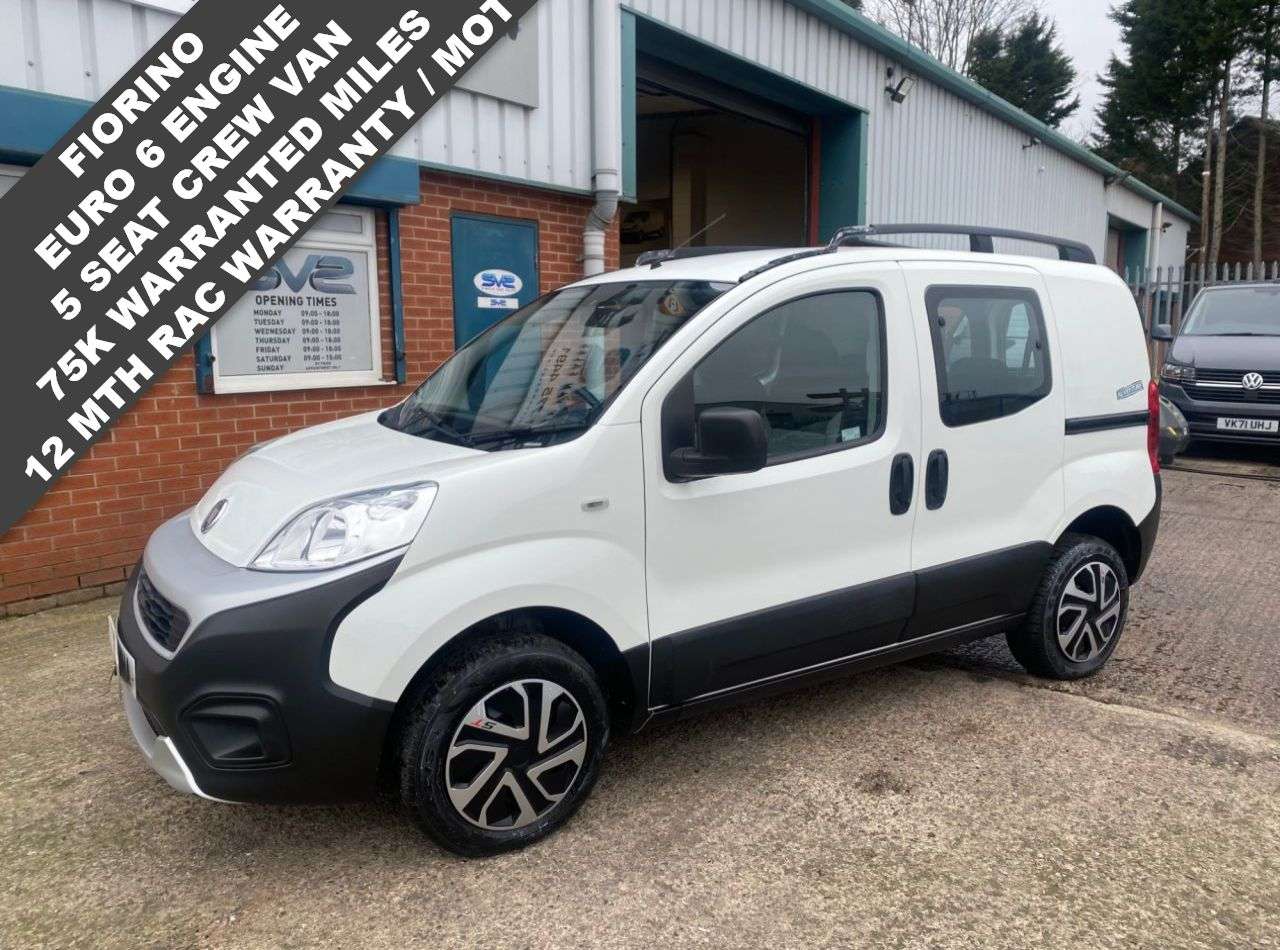 A 2018 FIAT FIORINO 1.3 ADVENTURE FACTORY 5 SEAT EURO 6 COMBI / CREW VAN 75K MILES *** FREE MAI A 2018 FIAT FIORINO 1.3 ADVENTURE FACTORY 5 SEAT EURO 6 COMBI / CREW VAN 75K MILES *** FREE MAI