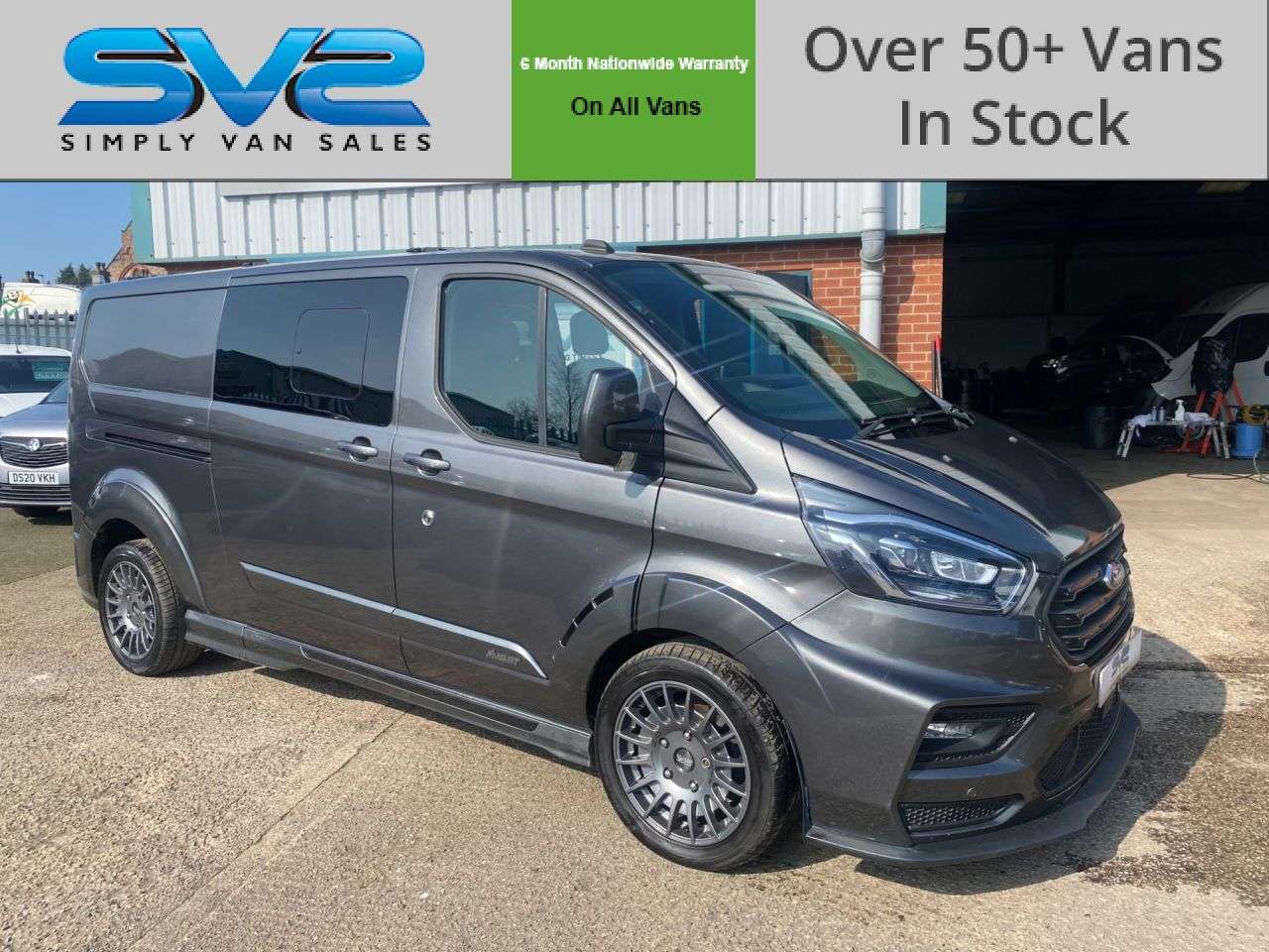 A 2021 FORD TRANSIT CUSTOM MS-RT 5 SEAT L2 LWB AUTOMATIC CREW VAN 76K * NO VAT TO PAY * A 2021 FORD TRANSIT CUSTOM MS-RT 5 SEAT L2 LWB AUTOMATIC CREW VAN 76K * NO VAT TO PAY *
